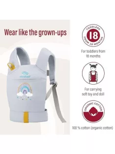 Manduca DollCarrier játék hordozó Rainbow Lila