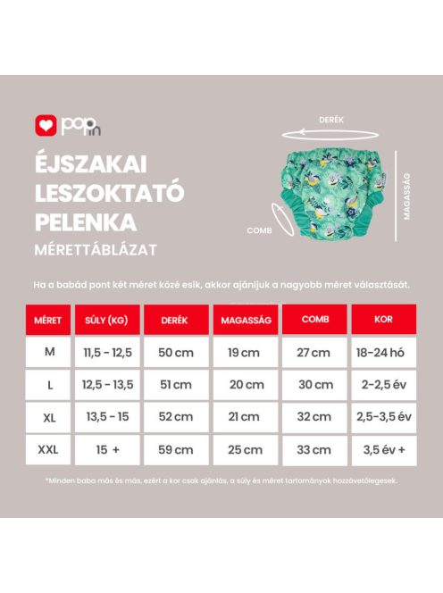 Pop-in éjszakai leszoktató pelenka - Flamingo