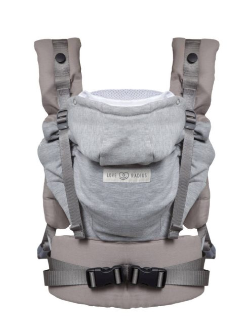 LoveRadius Hoodie 2 csatos babahordozó - Athletic grey