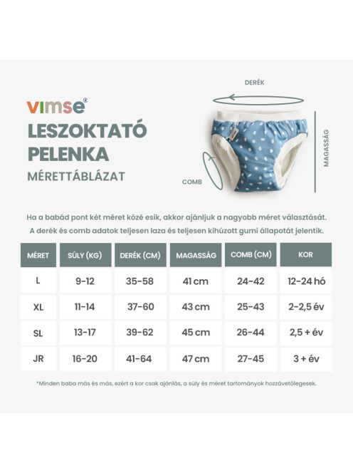 Vimse leszoktató pelenka - Pink Dots / White teddy (2 db)