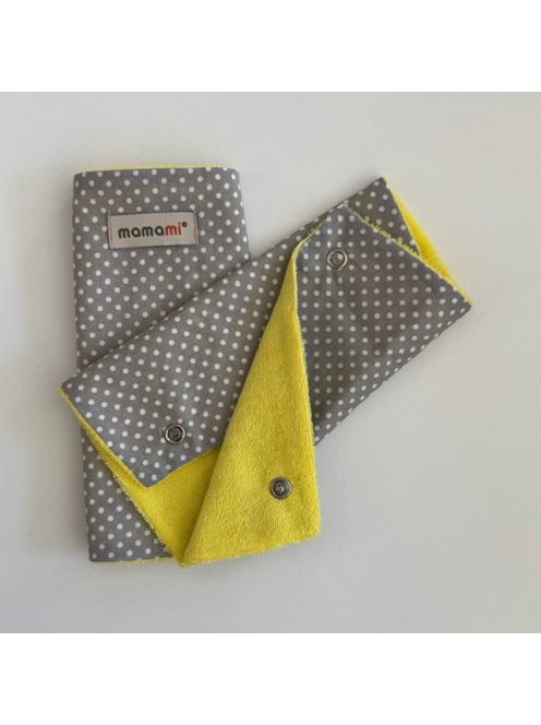 Mamami pántvédő kétoldalas hordozóra - szürke pöttyös