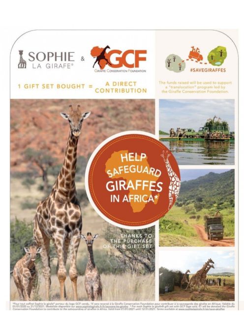 Sophie 'Sauvons les girafes' Sophie zsiráf+kulcstartó szett