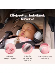 Alpine Muffy Baby fültok csecsemőknek rózsaszín