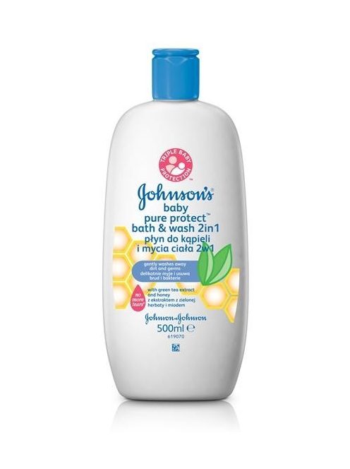 Johnson's Pure Protect 2 az 1-ben fürdető és tusfürdő 500ml