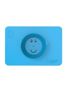   Matchstick Monkey Makihami - Csúszásmentes szilikon alátét + tányér 2:1 - kék