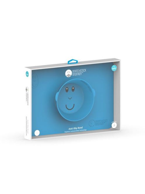 Matchstick Monkey Makihami - Csúszásmentes szilikon alátét + tányér 2:1 - kék