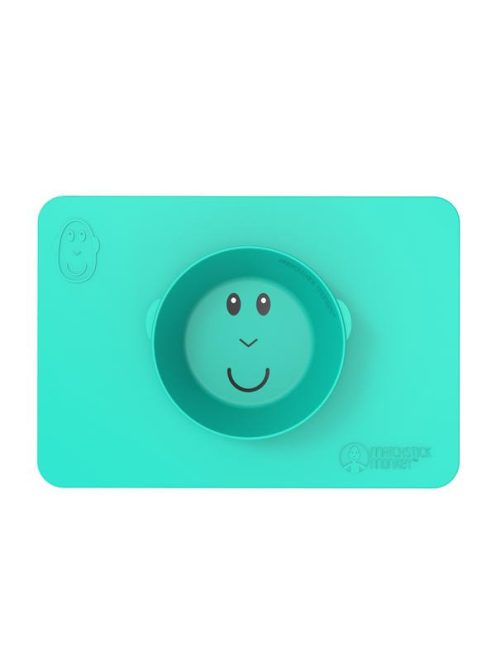 Matchstick Monkey Makihami - Csúszásmentes szilikon alátét + tányér 2:1 - zöld