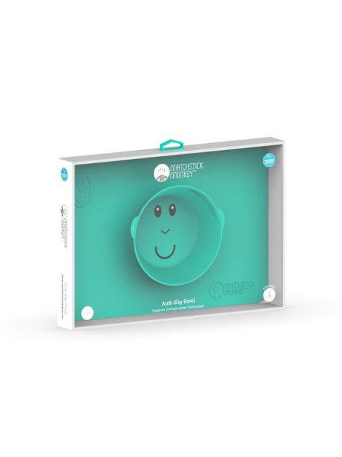 Matchstick Monkey Makihami - Csúszásmentes szilikon alátét + tányér 2:1 - zöld