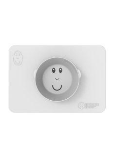   Matchstick Monkey Makihami - Csúszásmentes szilikon alátét + tányér 2:1 - szürke