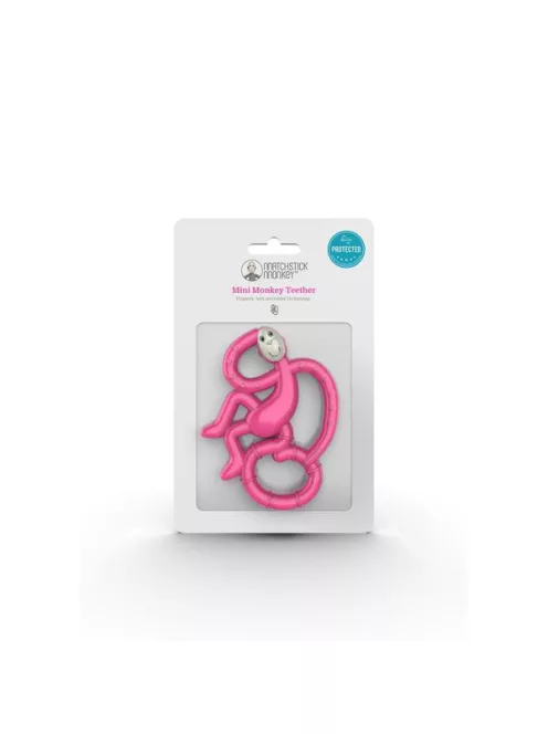 Matchstick Monkey Mini táncoló rágómaki - pink (0-3 hó)