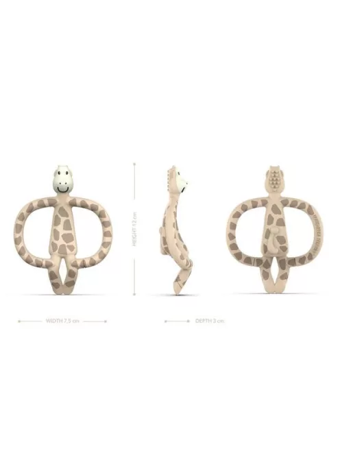 Matchstick Monkey RágóZoo rágóka és textilpelus szett - zsiráfos
