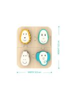 Matchstick Monkey Állatos formabeillesztő fa puzzle