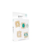 Matchstick Monkey Állatos formabeillesztő fa puzzle