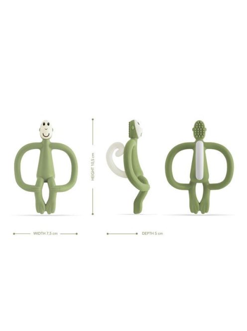 Matchstick Monkey Rágómaki - Oliva zöld - rágóka fogzásra