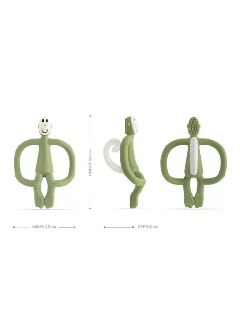 Matchstick Monkey Rágómaki - Oliva zöld - rágóka fogzásra