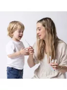 Matchstick Monkey Baba elektronikus szónikus fogkefe - Maki púderrózsaszín