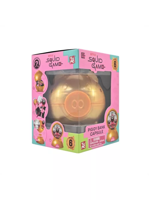 YuMe Squid Game Piggy Bank meglepetés mini figura szerencsemaacban