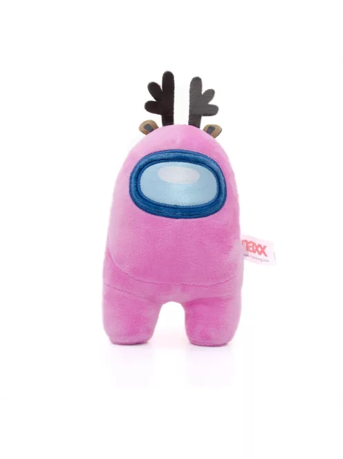 Among Us plüss figura 20 cm - rózsaszín, aganccsal