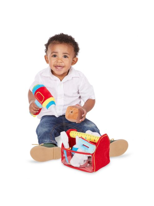 Melissa & Doug bébi és tipegő játékok puha szerszámosdoboz