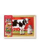 Melissa & Doug fa puzzle farm állatok 