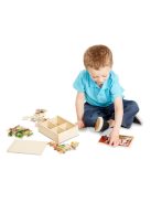 Melissa & Doug fa puzzle farm állatok 