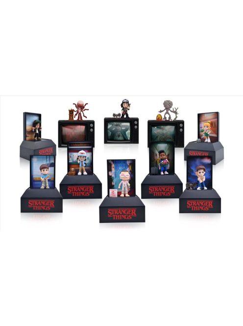 Stranger Things figurák és kiegészítők meglepetés dobozban, 12 féle