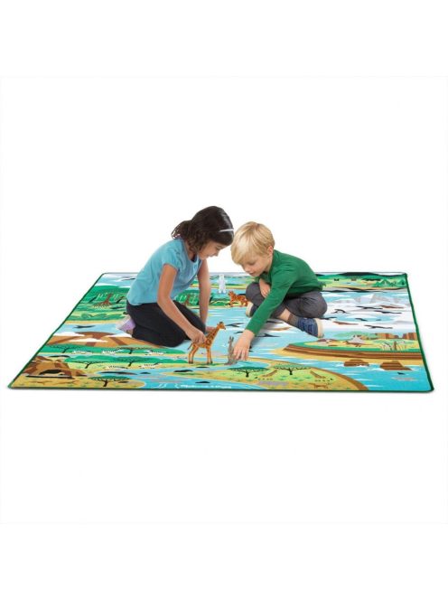 Melissa & Doug játszószőnyeg 200*150cm állatok élőhelyei