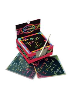   Melissa & Doug Kreatív játék, Képkarc, jegyzettömb, 125 db