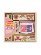 Melissa & Doug Fa nyomda készlet ceruzákkal, barátság