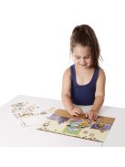 Melissa & Doug Kreatív játék, Újrahasználható matrica készlet, tündérek