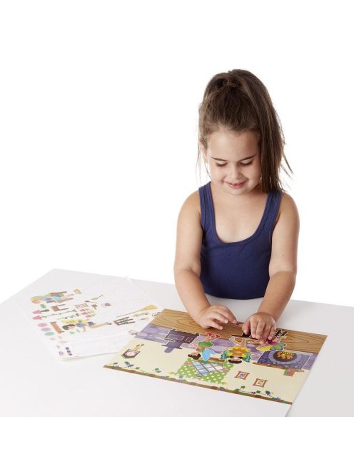 Melissa & Doug Kreatív játék, Újrahasználható matrica készlet, tündérek