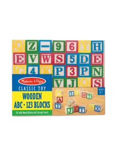   Melissa & Doug Fa készségfejlesztő játék, ABC és számok