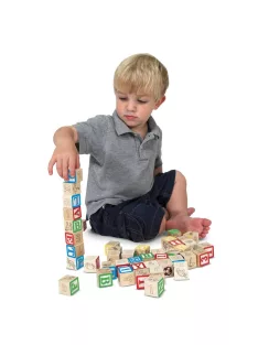   Melissa & Doug Fa készségfejlesztő játék, ABC és számok