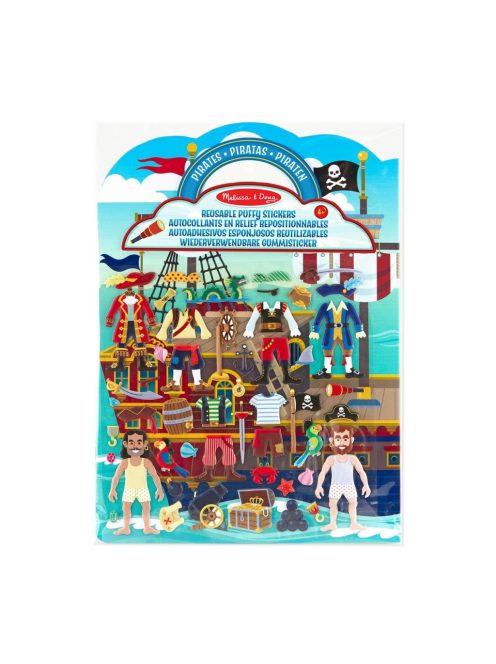 Melissa & Doug pufi matrica készlet kalózok