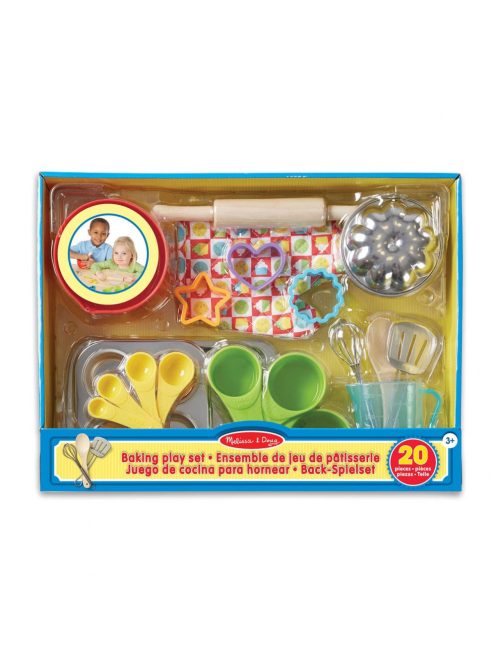 Melissa & Doug, sütés-főzés, játék sütő készlet