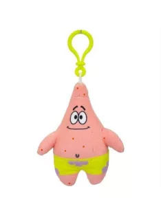 SpongyaBob plüss táskaklipp, 13 cm - Patick