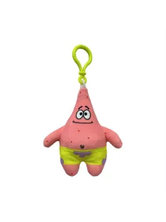 SpongyaBob plüss táskaklipp, 13 cm - Patick