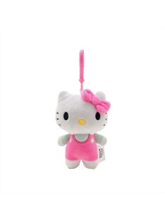 Hello Kitty plüss táskaklipp, 12 cm - rózsaszín
