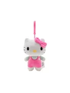 Hello Kitty plüss táskaklipp, 12 cm - rózsaszín