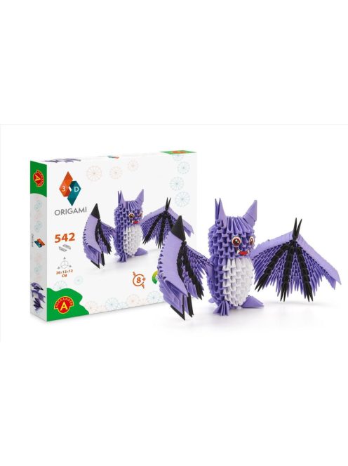 Origami 3D Denevér papírhajtogatós építőjáték