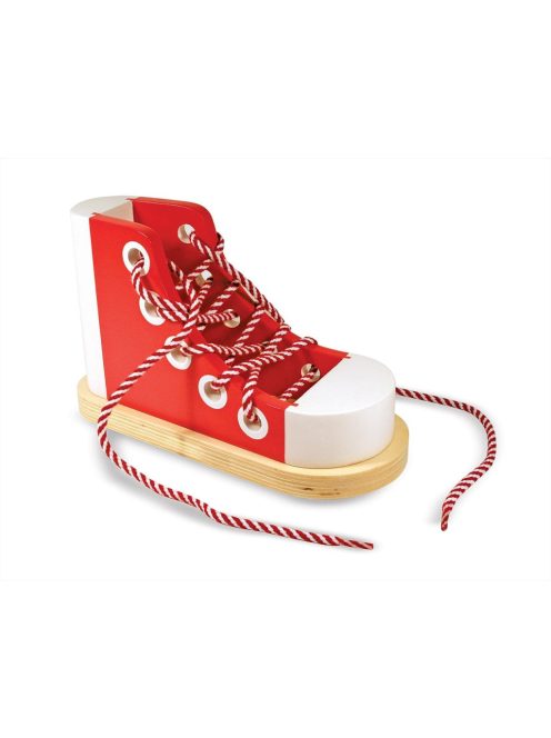 Melissa & Doug Fa készségfejlesztő játék, Cipőfüzés