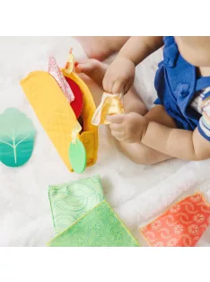   Melissa & Doug bébijáték, Tapintásfejlesztő puha tacoban