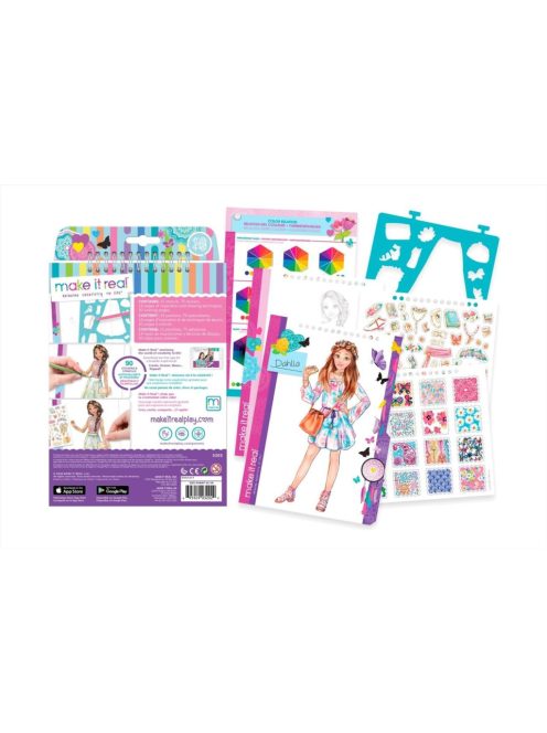 Make It Real Divattervező vázlatfüzet, Romantikus ruhák