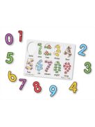 Melissa & Doug puzzle fogantyúval - számok