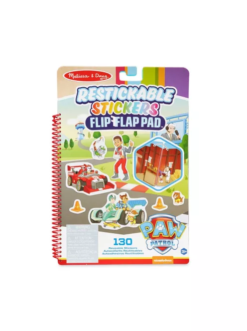 Melissa & Doug kreatív játék, újrahasználható matrica füzet, Mancs Őrjárat - Küldetések