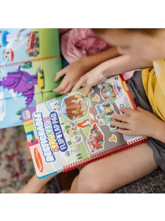   Melissa & Doug kreatív játék, újrahasználható matrica füzet, Mancs Őrjárat - Küldetések