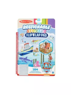   Melissa & Doug kreatív játék, újrahasználható matrica füzet, Mancs Őrjárat - Kaland-öböl