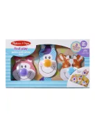 Melissa & Doug óriás puzzle gombbal - farm állatai