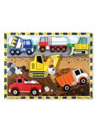 Melissa & Doug Fa készségfejlestő játék, könnyen megfogható puzzle