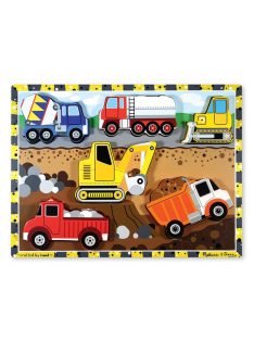   Melissa & Doug Fa készségfejlestő játék, könnyen megfogható puzzle